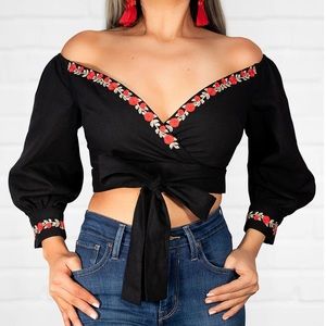 Herencia Collection Rose Rosalinda Crop Top